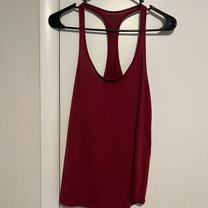 Lululemon Burgundy Racerback Tank Top